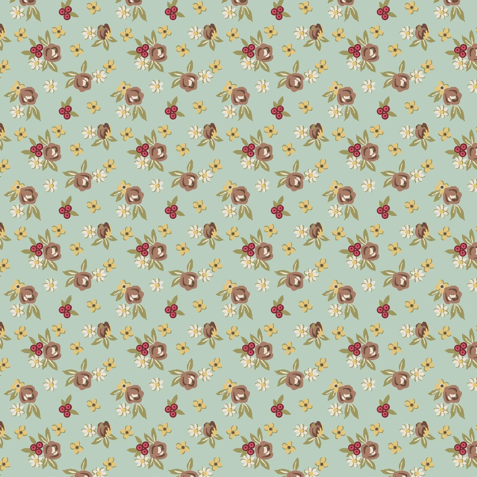 French Market 10" Squares, Maywood Studio SQ-MASFRMA, 10" Precut Purple Cream Brown Red Yellow Green Floral Fabric Squares