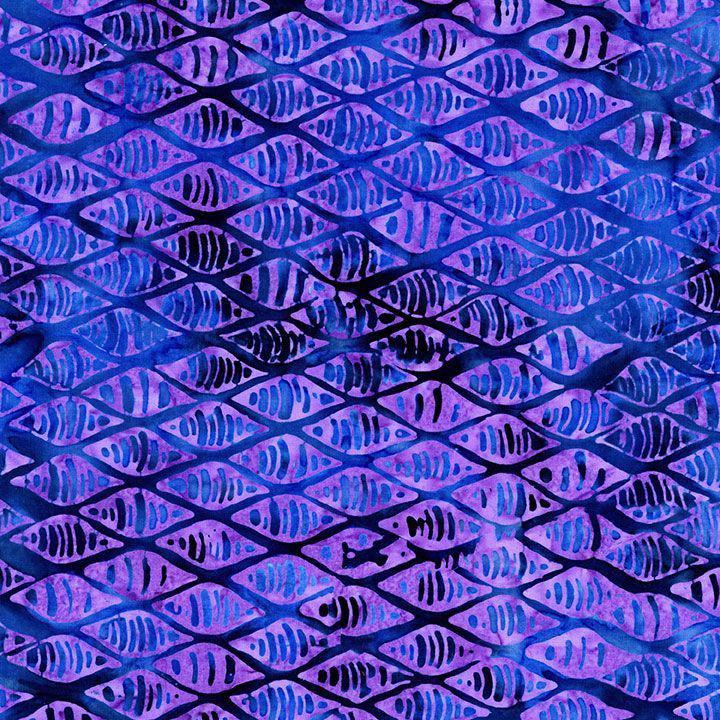 Tonga Lilac 2.5" Strips, Timeless Treasures Treat-Strip40 Lilac, 2.5" Precut Purple Blue White Batik Fabric Strips