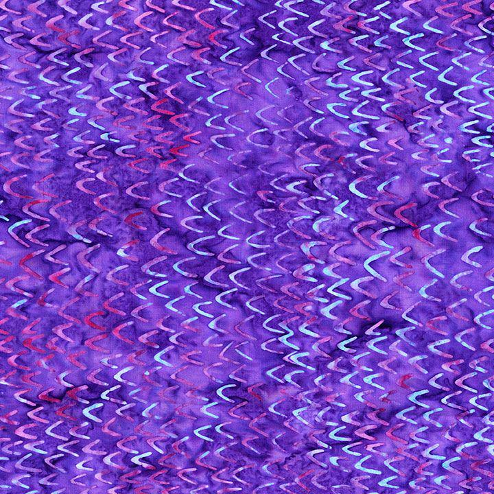 Tonga Lilac 2.5" Strips, Timeless Treasures Treat-Strip40 Lilac, 2.5" Precut Purple Blue White Batik Fabric Strips