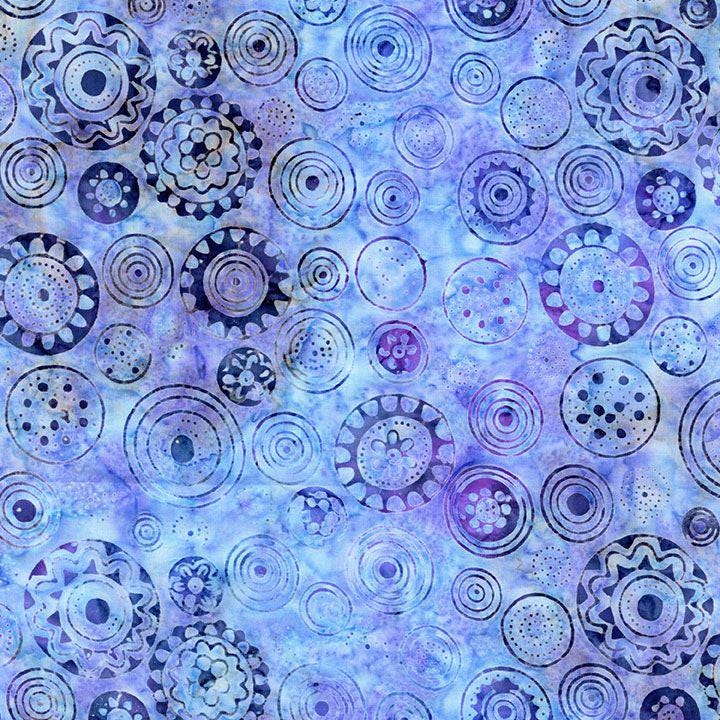 Tonga Lilac 2.5" Strips, Timeless Treasures Treat-Strip40 Lilac, 2.5" Precut Purple Blue White Batik Fabric Strips