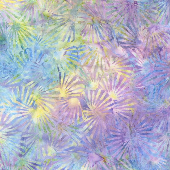 Tonga Lilac 2.5" Strips, Timeless Treasures Treat-Strip40 Lilac, 2.5" Precut Purple Blue White Batik Fabric Strips