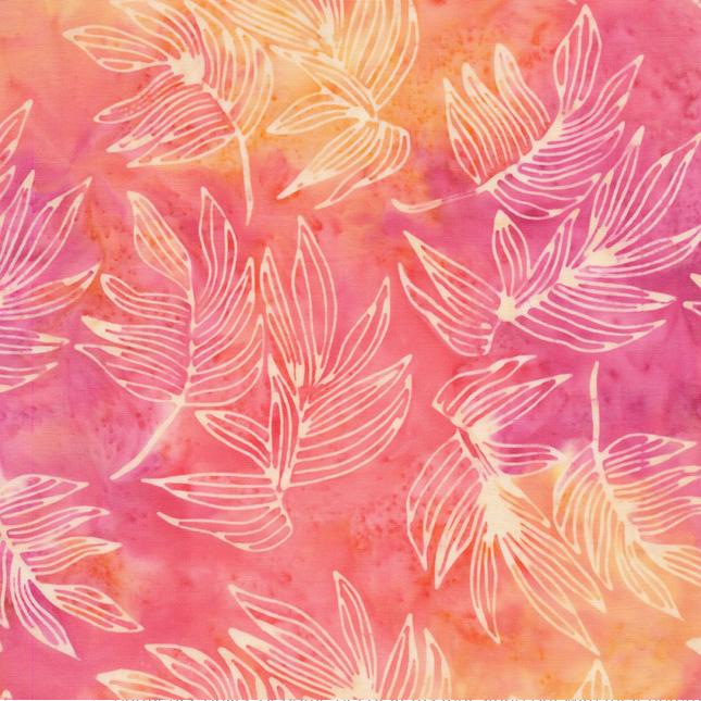 Hello Sunshine Strip Pack, Island Batik, 2.5" Precut Yellow Pink Orange Batik Jelly Roll Fabric Strips