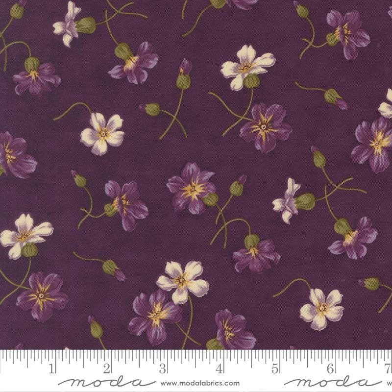 Collections for a Cause Essence 10" Layer Cake, Moda 46270PP, 10" Precut Purple Green Cream Brown Floral Paisley Fabric Squares, Marcus