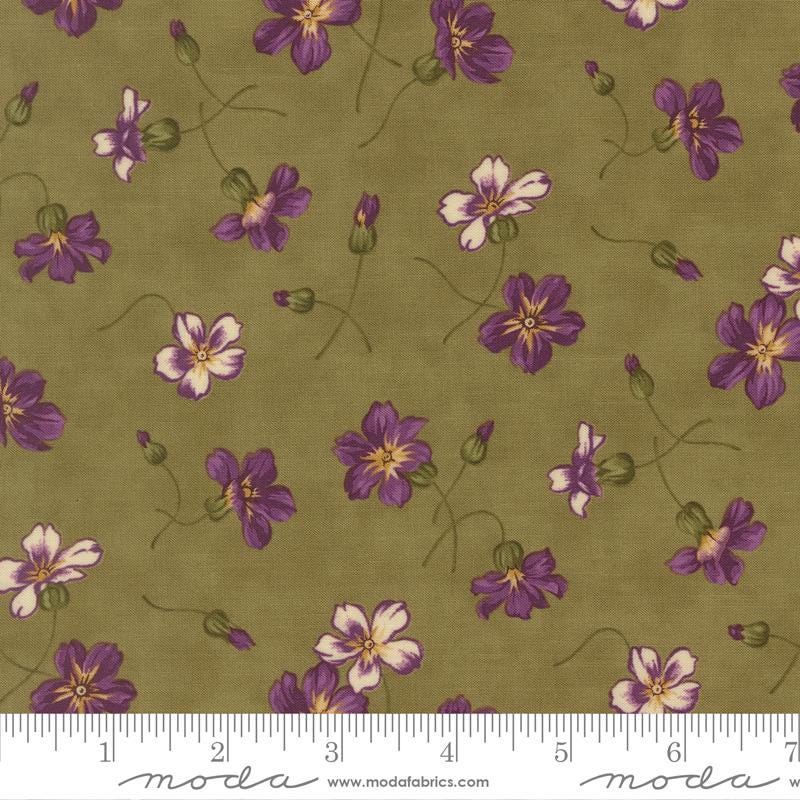 Collections for a Cause Essence 10" Layer Cake, Moda 46270PP, 10" Precut Purple Green Cream Brown Floral Paisley Fabric Squares, Marcus
