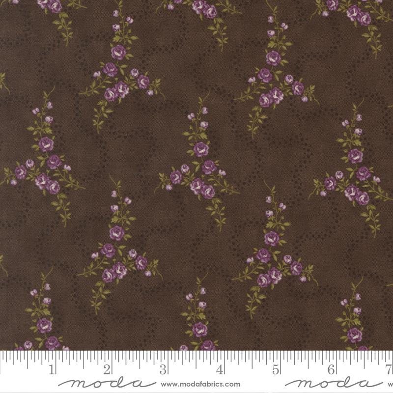 Collections for a Cause Essence 10" Layer Cake, Moda 46270PP, 10" Precut Purple Green Cream Brown Floral Paisley Fabric Squares, Marcus