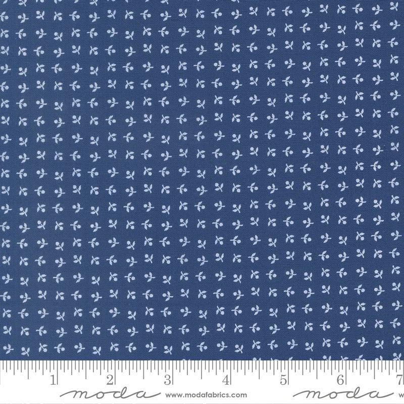 Blueprint 10" Layer Cake, Moda 55330LC, 5" Precut Blue White Green Floral Fabric Squares, Camille Roskelley