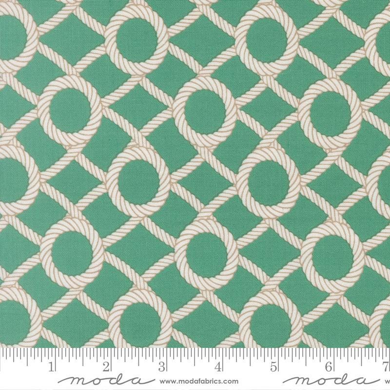 Reef 10" Layer Cake, Moda 27340LC, 10" Precut Blue Pink Green Beige Beach Seashells Fish Ocean Themed Quilt Fabric Squares, Kate Spain