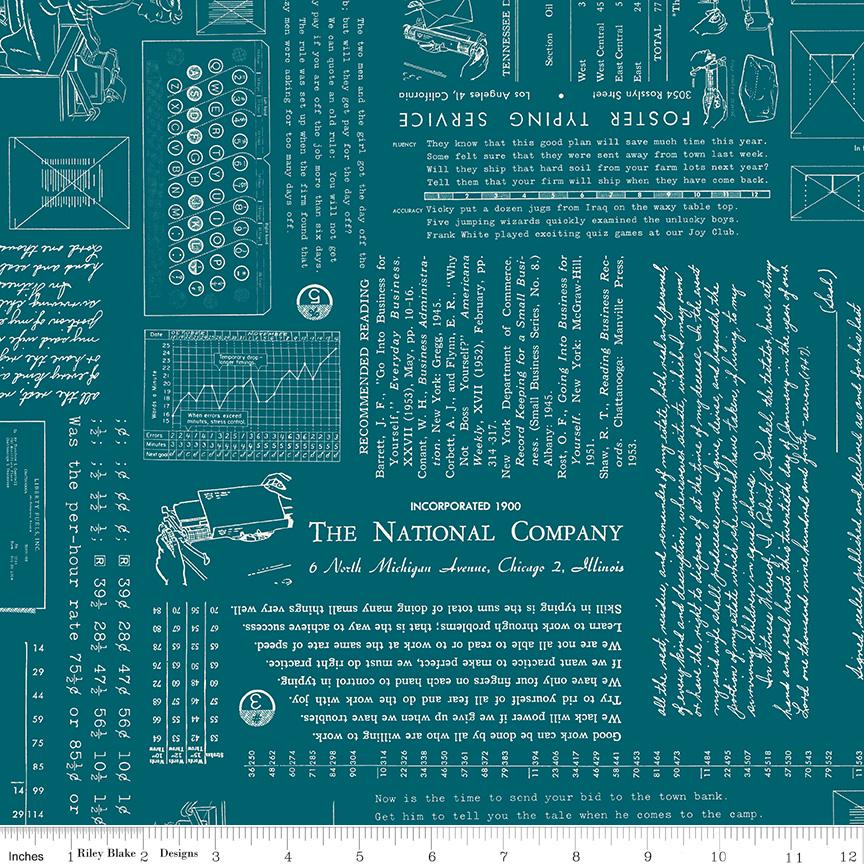 Type/ography 5" Stacker, Riley Blake 5-16850A-42, 5" Precut Low Volume Multicolored Text Quilt Fabric Squares, Lori Holt