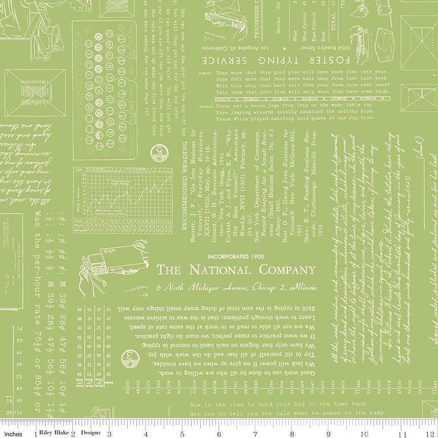 Type/ography 5" Stacker, Riley Blake 5-16850A-42, 5" Precut Low Volume Multicolored Text Quilt Fabric Squares, Lori Holt