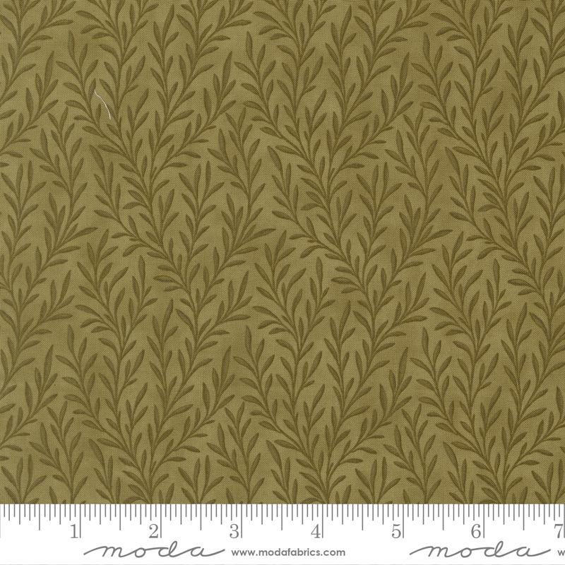 Collections for a Cause Essence - Green Vines Tonal Blender Fabric, Moda 46278 14 Clover, Reproduction Fabric, By the Yard