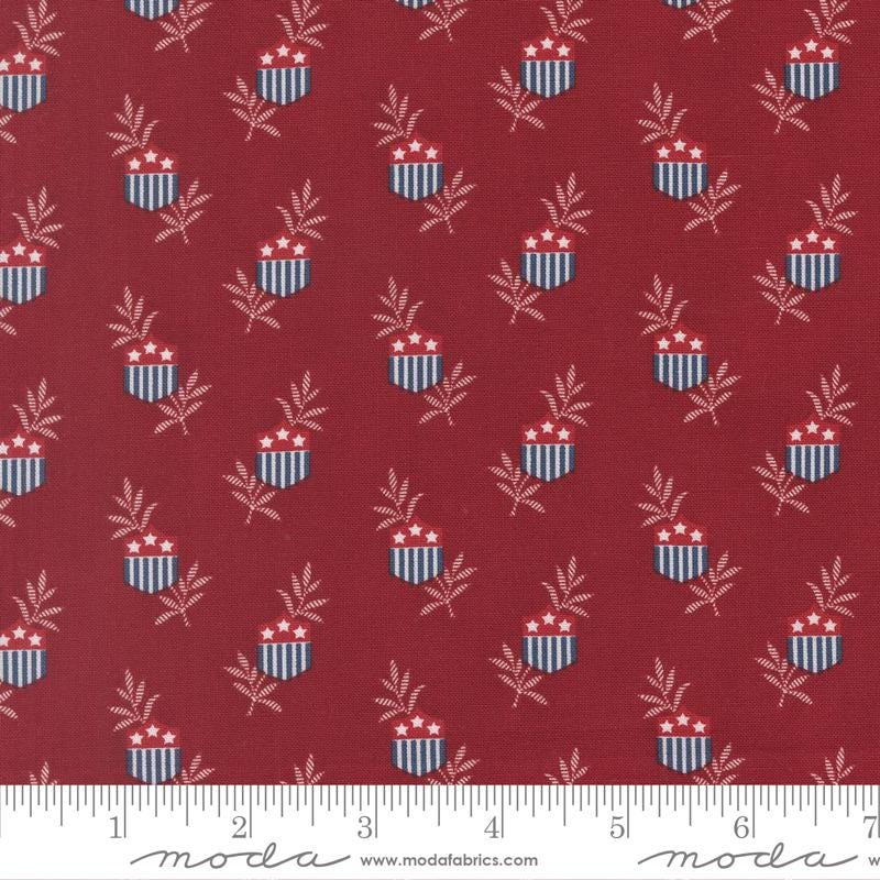 American GatheringS III 3 Jelly Roll, Moda 49320JR, 2.5" Precut Red White Blue Patriotic Americana Fabric Strip Roll, Primitive Gatherings