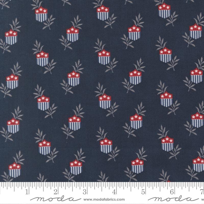 American GatheringS III 3 Jelly Roll, Moda 49320JR, 2.5" Precut Red White Blue Patriotic Americana Fabric Strip Roll, Primitive Gatherings