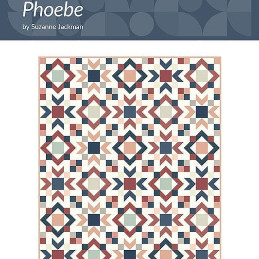 Phoebe Quilt Pattern, Splendid Speck SS419, Fat Quarter Yardage Friendly Baby Throw Twin Full Bed Quilt Pattern, Suzanne Jackman