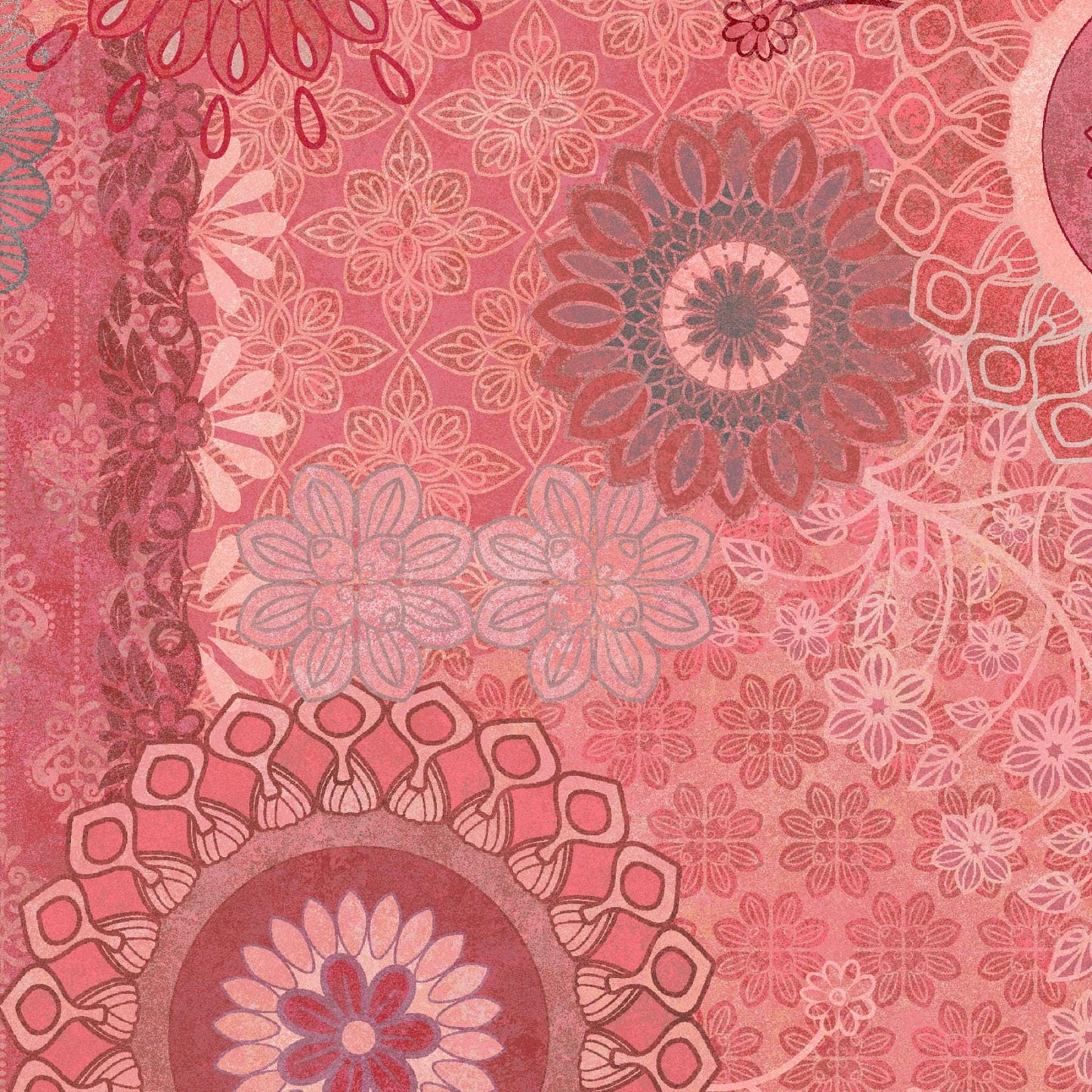 Operetta 5" Charm Pack, Maywood Studio CP-MASOPER, 5" Precut Black Burgundy Pink Floral Charm Pack Fabric Squares, Monique Jacobs