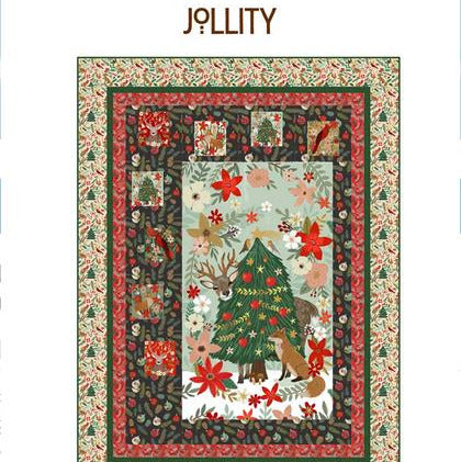 Jollity Panel Frame Quilt Pattern, Bear Hug Quiltworks BHQ278, Yardage Panel Friendly Easy Frame Lap Throw Quilt Pattern, Lisa Alley