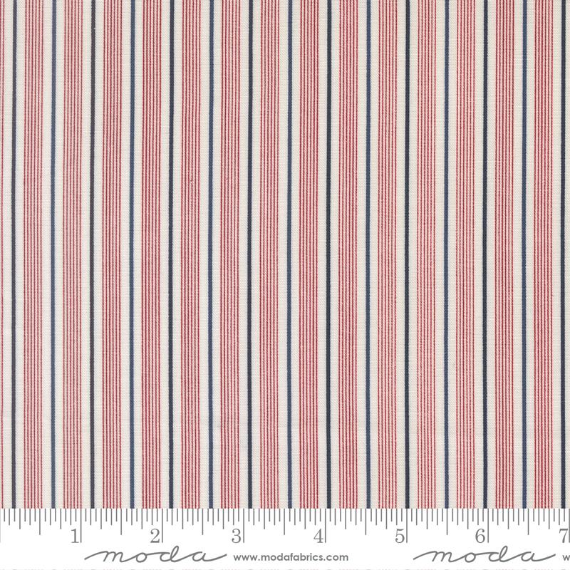 American Gatherings III 3 5" Charm Pack, Moda 49320PP, 5" Precut Red White Blue Low Volume Americana Patriotic Fabric, Primitive Gatherings