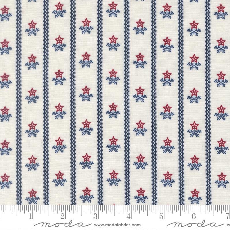 American Gatherings III 3 5" Charm Pack, Moda 49320PP, 5" Precut Red White Blue Low Volume Americana Patriotic Fabric, Primitive Gatherings