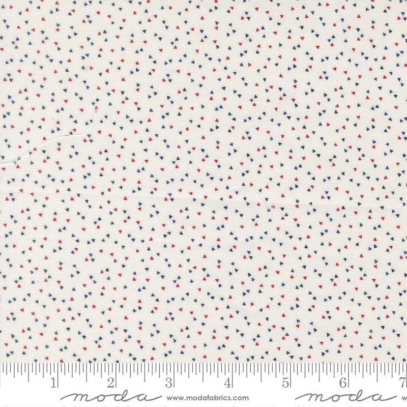 American Gatherings III 3 5" Charm Pack, Moda 49320PP, 5" Precut Red White Blue Low Volume Americana Patriotic Fabric, Primitive Gatherings