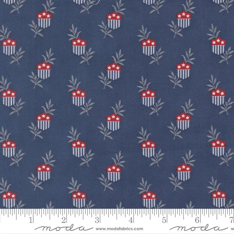 American GatheringS III 3 Jelly Roll, Moda 49320JR, 2.5" Precut Red White Blue Patriotic Americana Fabric Strip Roll, Primitive Gatherings