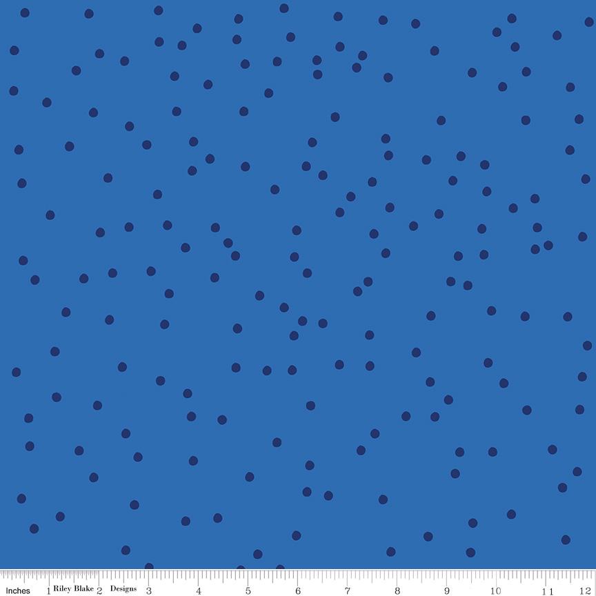 On the Dot 5" Stacker, Riley Blake 5-17030-42, 5" Precut Low Volume Polka Dots Rainbow Quilt Fabric Squares, Sew Yeah