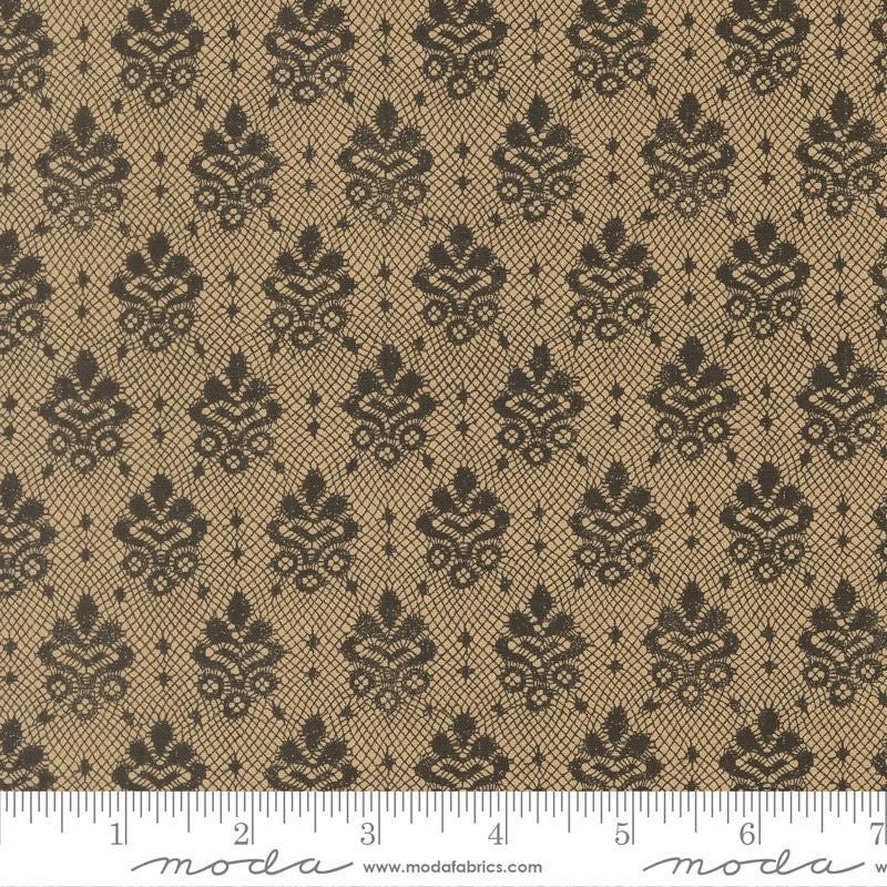 Posh 5" Charm Pack, Moda 30770PP, 5" Precut Black Gray Brown Tan Floral Fabric Squares, BasicGrey
