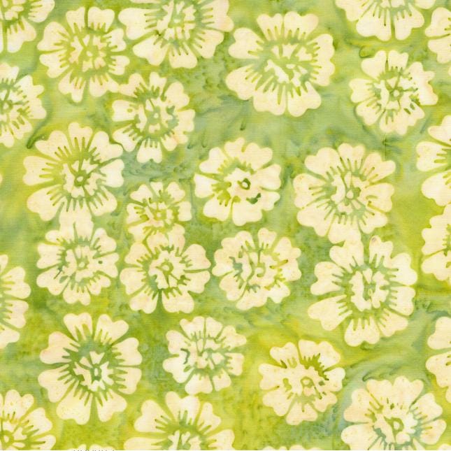 Garden Bloom Stack, Island Batik, 10" Precut Pink Blue Purple Green Turquoise Floral Batik Layer Cake Fabric Squares