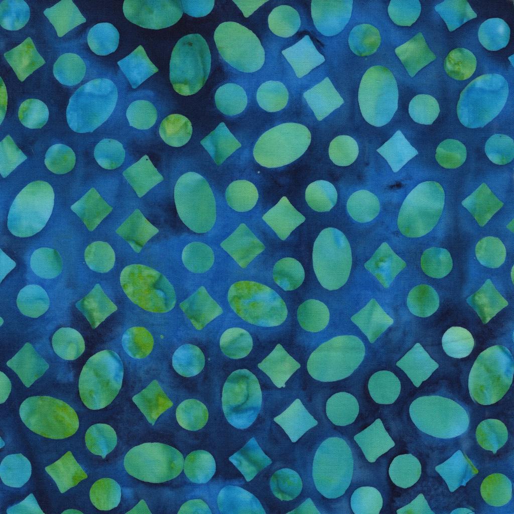 Garden Gate 10" Stack, Island Batik, Precut 10" Blue Purple Green Batik Batik Layer Cake Fabric Squares