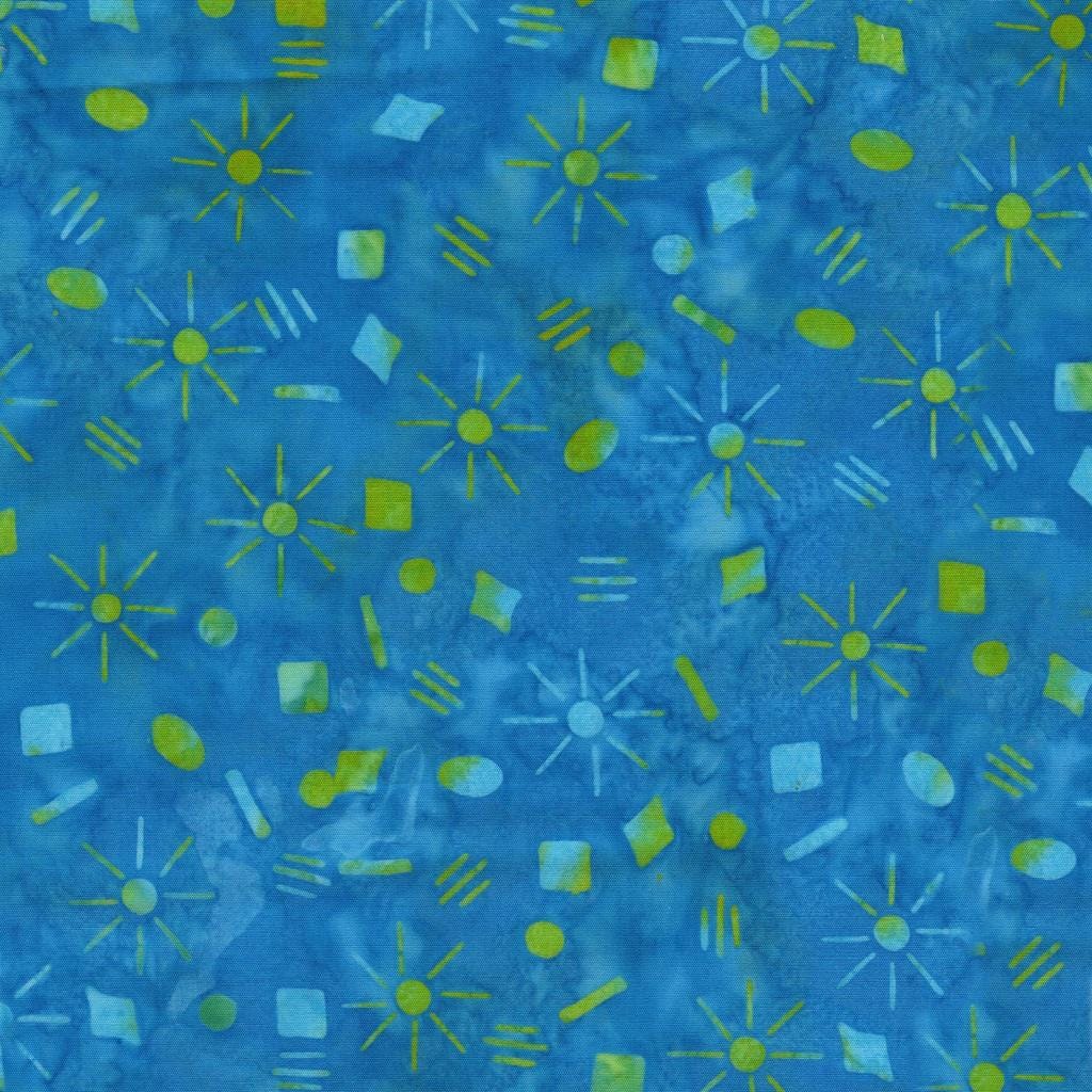 Garden Gate 10" Stack, Island Batik, Precut 10" Blue Purple Green Batik Batik Layer Cake Fabric Squares