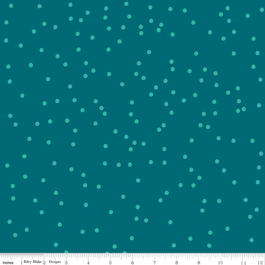 On the Dot 5" Stacker, Riley Blake 5-17030-42, 5" Precut Low Volume Polka Dots Rainbow Quilt Fabric Squares, Sew Yeah