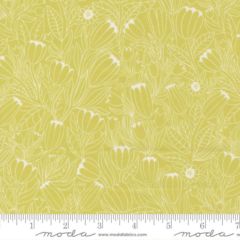 Floral Fondant 5" Charm Pack, Moda 14130PP, 5" Precut Purple Yellow Mint Floral Charm Pack Fabric Squares, Linn Warme