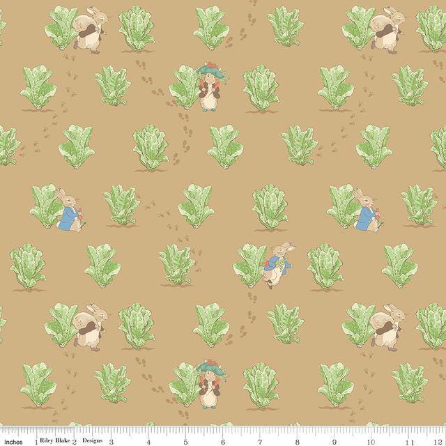 Peter Rabbit and Benjamin Bunny 5" Stacker, Riley Blake 5-17250-42, 5" Storybook Beatrix Potter Peter Rabbit Precut Fabric Squares