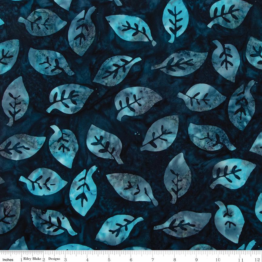 Expressions Batiks Silver Shores 5" Stacker, Riley Blake 5-23553-42, 5" Precut Teal Aqua Gray White Batik Fabric Squares