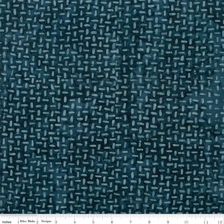Expressions Batiks Silver Shores 5" Stacker, Riley Blake 5-23553-42, 5" Precut Teal Aqua Gray White Batik Fabric Squares