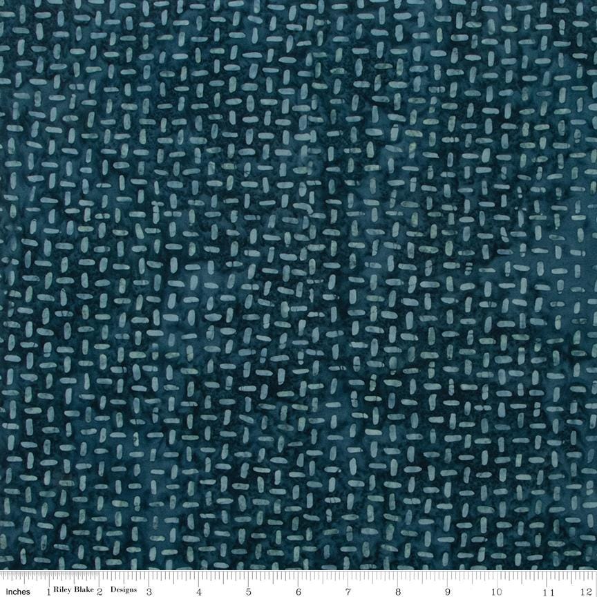 Expressions Batiks Silver Shores 2.5" Rolie Polie, Riley Blake RP-23553-40, 2.5" Precut Teal Aqua Gray White Batik Fabric Strips