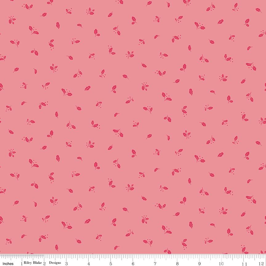 Virginal Rose 5" Stacker, Riley Blake 5-17320-42, Precut 5" Pink Yellow Green Blue Peach Floral Quilt Fabric Squares, Katherine Lenius