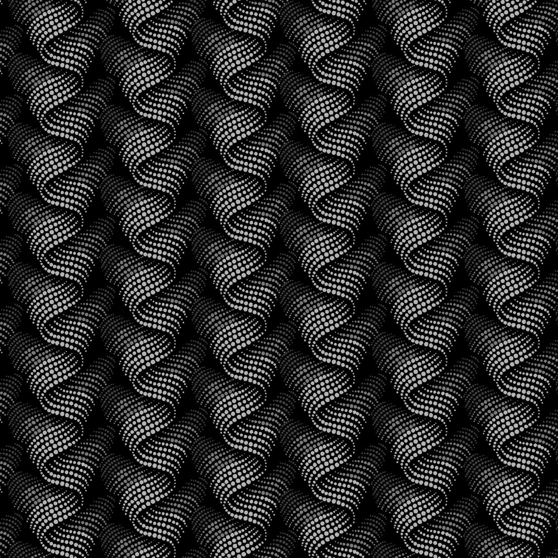 Moonlit Walk 10" Squares, Maywood Studio SQ-MASMOON, 10" Precut Black Gray White Floral Layer Cake Fabric Squares