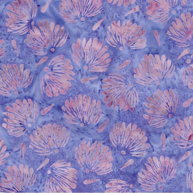 Garden Bloom Stack, Island Batik, 10" Precut Pink Blue Purple Green Turquoise Floral Batik Layer Cake Fabric Squares