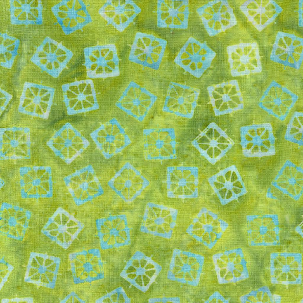 Garden Gate 10" Stack, Island Batik, Precut 10" Blue Purple Green Batik Batik Layer Cake Fabric Squares