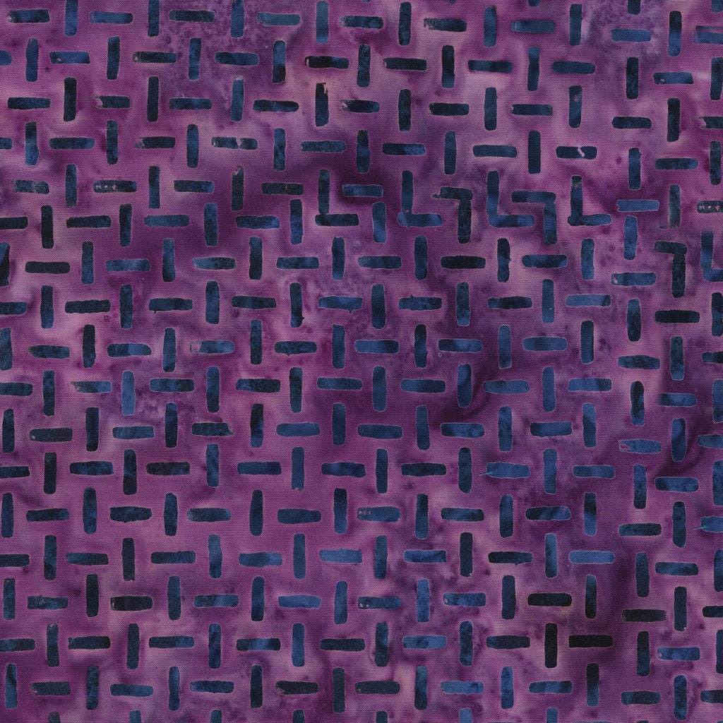 Garden Gate Strip Pack, Island Batik, Batik Jelly Roll, 2.5" Precut Blue Purple Green Batik Fabric Strips