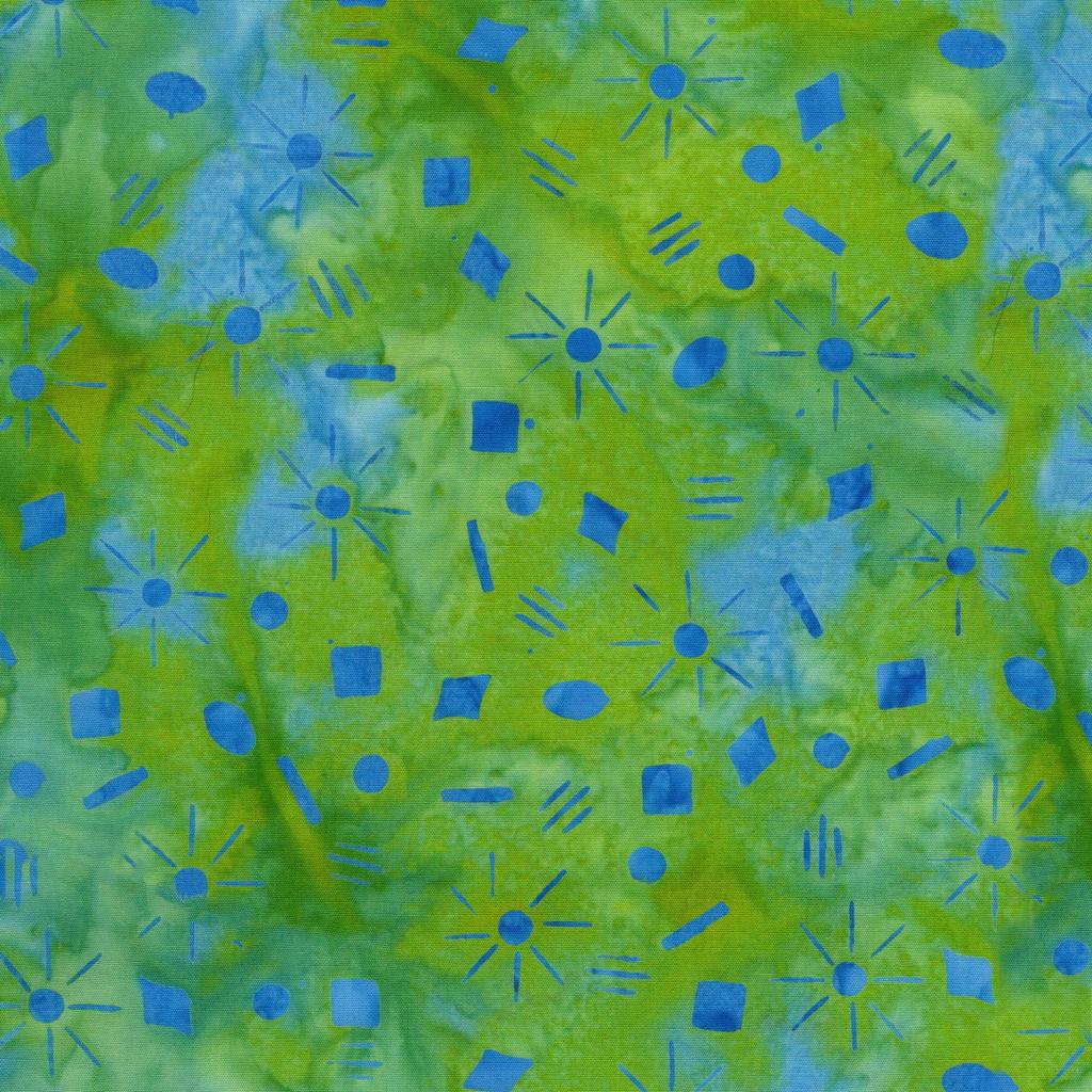 Garden Gate 10" Stack, Island Batik, Precut 10" Blue Purple Green Batik Batik Layer Cake Fabric Squares
