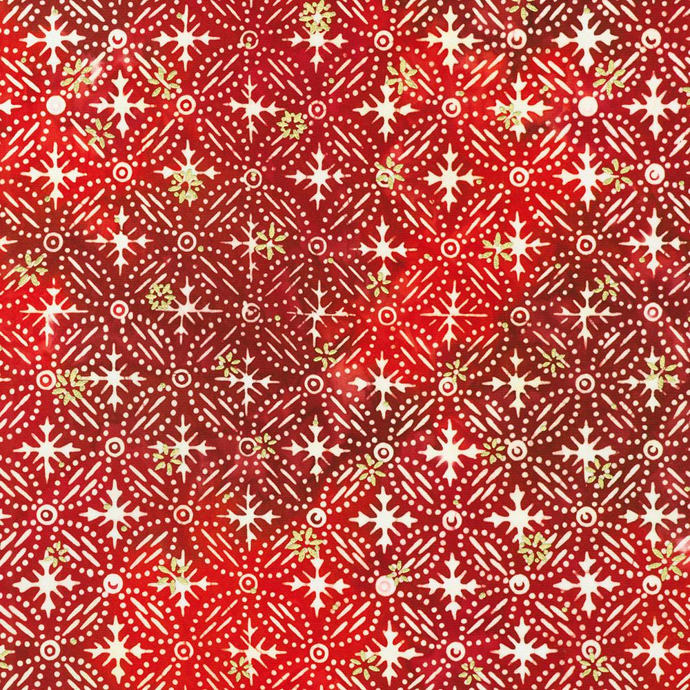 Twinkle Lights Batik Charm Pack, Robert Kaufman CHS-1295-42, 5" Precut Christmas Xmas Batik Fabric Squares