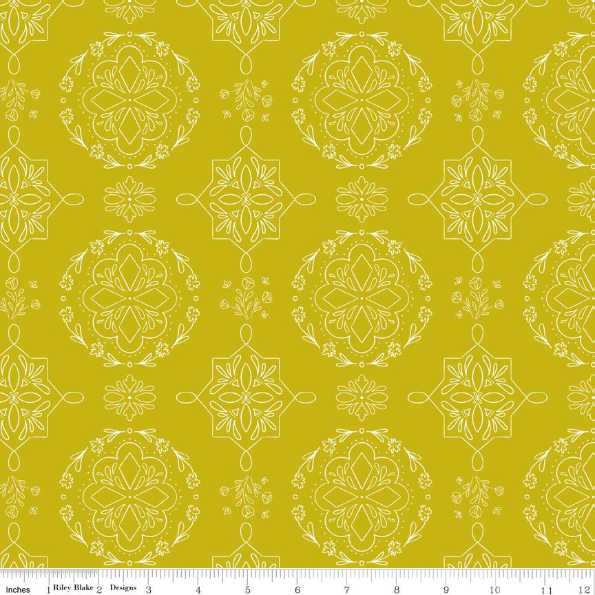 Homage 5" Stacker, Riley Blake 5-17220-42, Precut 5" Pink Green Peach Aqua Blue Floral Fabric Squares, Fran Gulick, Cotton and Joy