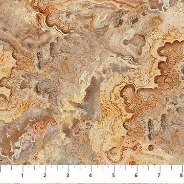 Stonehenge Rooted - Agate Beige Stone Look Fabric, Northcott DP28770-12 Beige, Beige Taupe Rust Tonal Texture Fabric, By the Yard