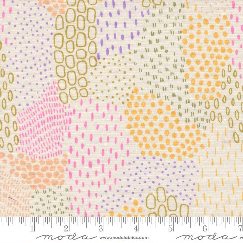 Floral Fondant 2.5" Jelly Roll, Moda 14130JR, 2.5" Precut Pink Green Blue Purple Floral Fabric Strips, Linn Warme