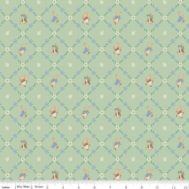 Peter Rabbit and Benjamin Bunny 5" Stacker, Riley Blake 5-17250-42, 5" Storybook Beatrix Potter Peter Rabbit Precut Fabric Squares