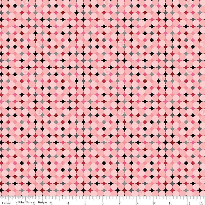 Barbie Vintage 2.5" Rolie Polie, Riley Blake RP-16890-40, 2.5" Precut Barbie Doll Licensed Fabric Strips