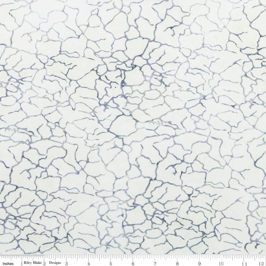 Expressions Batiks Silver Shores 2.5" Rolie Polie, Riley Blake RP-23553-40, 2.5" Precut Teal Aqua Gray White Batik Fabric Strips