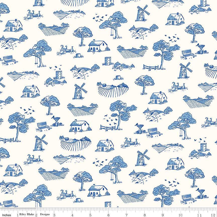 Virginal Rose 2.5" Rolie Polie, Riley Blake RP-17320-40, Precut 2.5" Pink Yellow Green Blue Peach Floral Quilt Fabric Strip Roll, Lenius