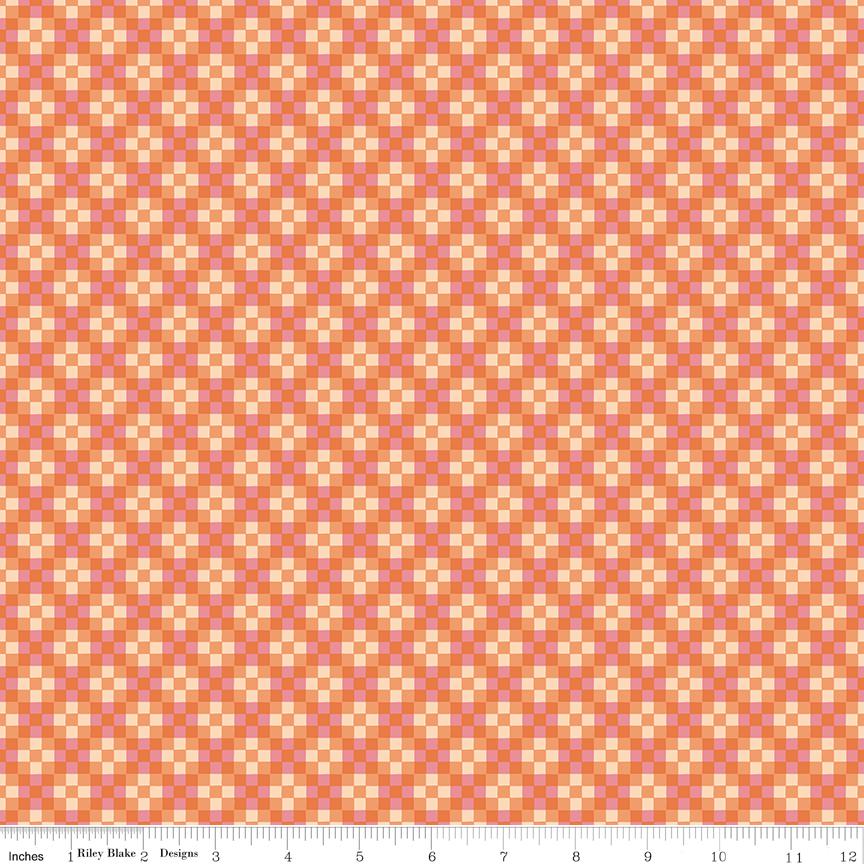 Virginal Rose 5" Stacker, Riley Blake 5-17320-42, Precut 5" Pink Yellow Green Blue Peach Floral Quilt Fabric Squares, Katherine Lenius