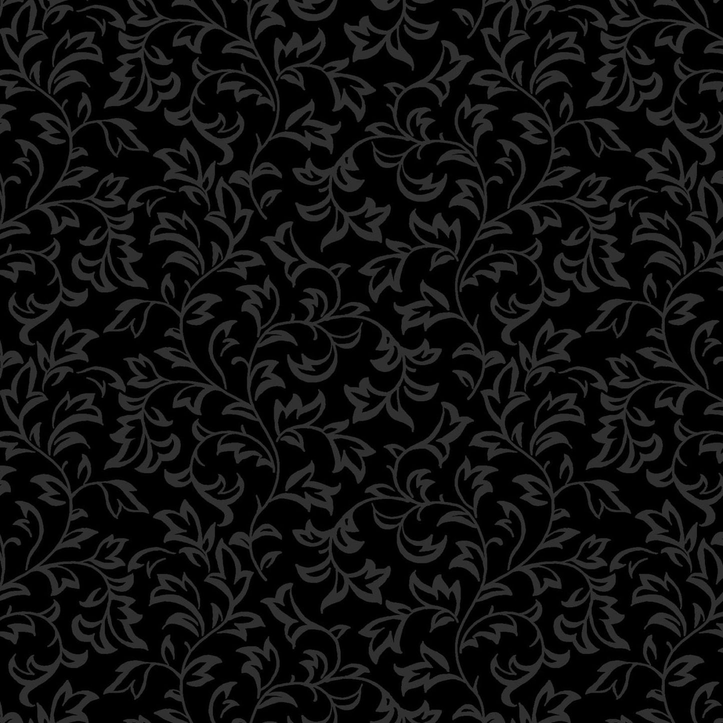 Moonlit Walk 10" Squares, Maywood Studio SQ-MASMOON, 10" Precut Black Gray White Floral Layer Cake Fabric Squares